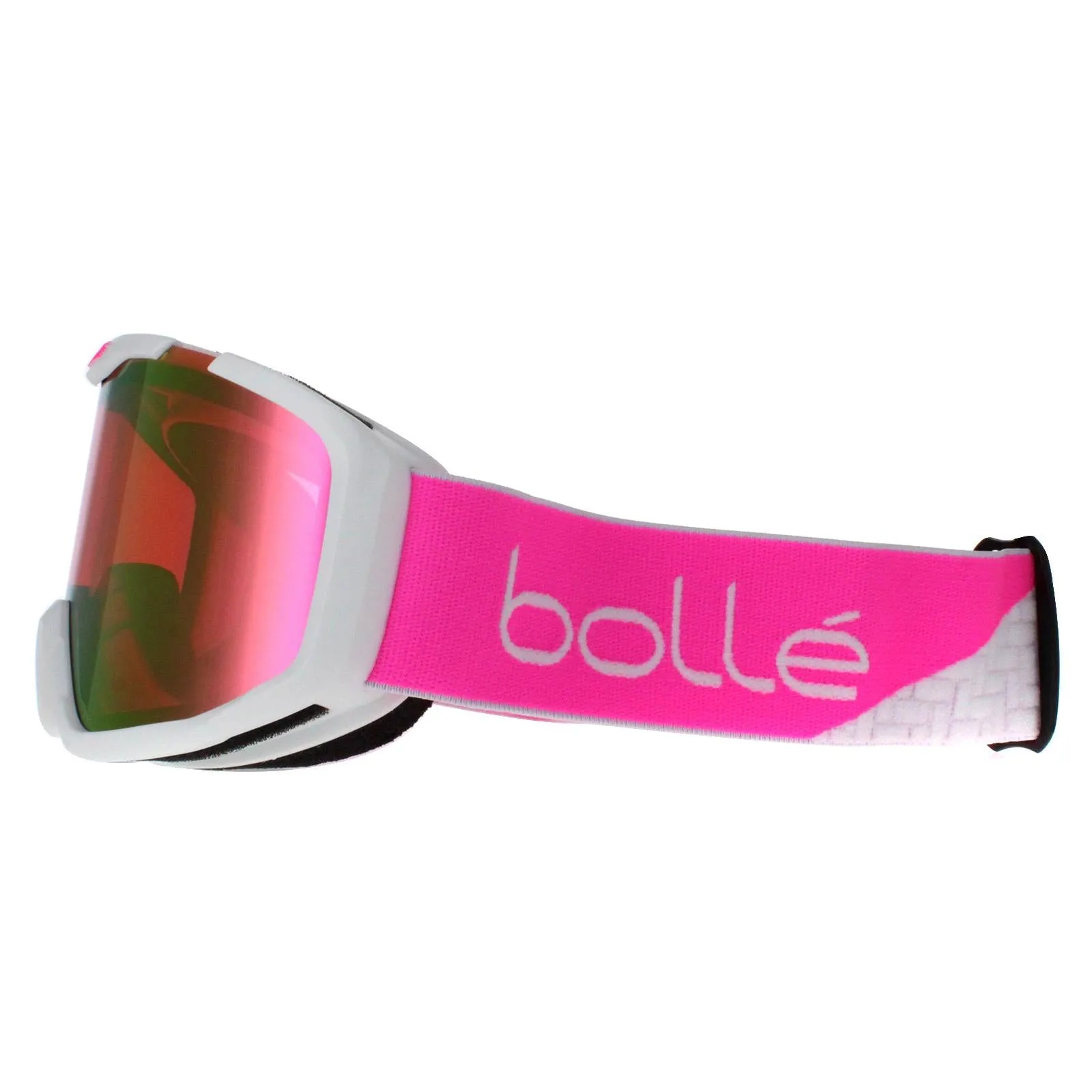 Bolle Ski Goggles Rocket Plus BG108001 Matte White Pink Rose Gold