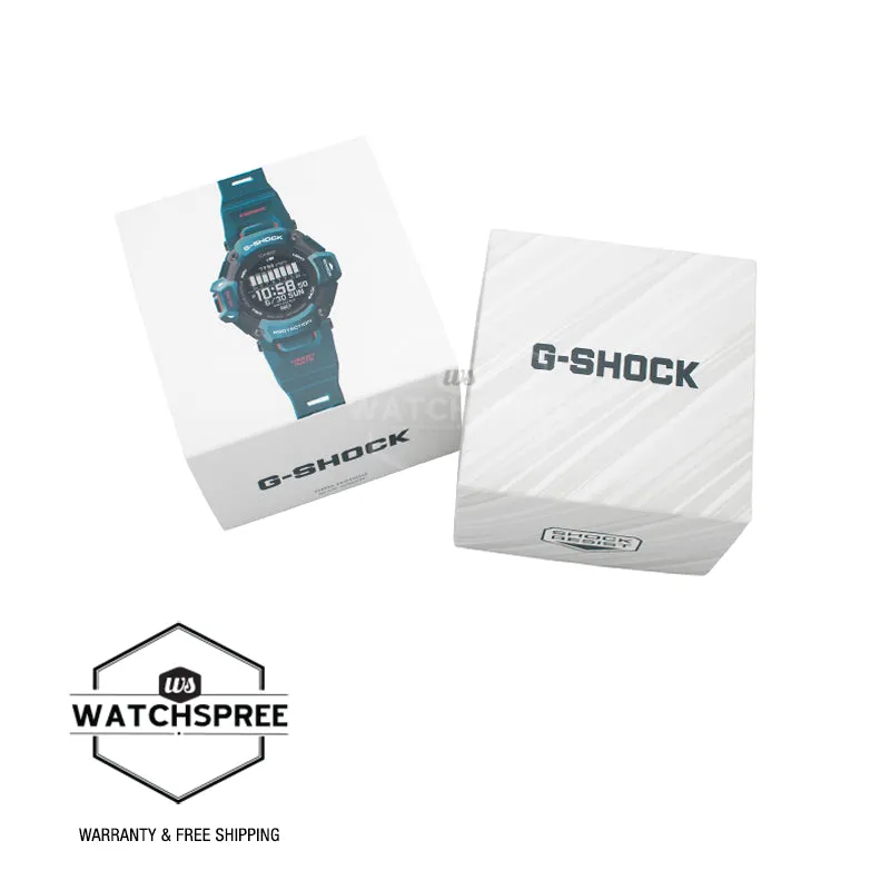 Casio G-Shock GBD-H2000 Lineup G-SQUAD Bluetooth® Tough Solar Multi-Sport Series Bio-Based Blue Resin Band Watch GBDH2000-2D GBD-H2000-2D GBD-H2000-2