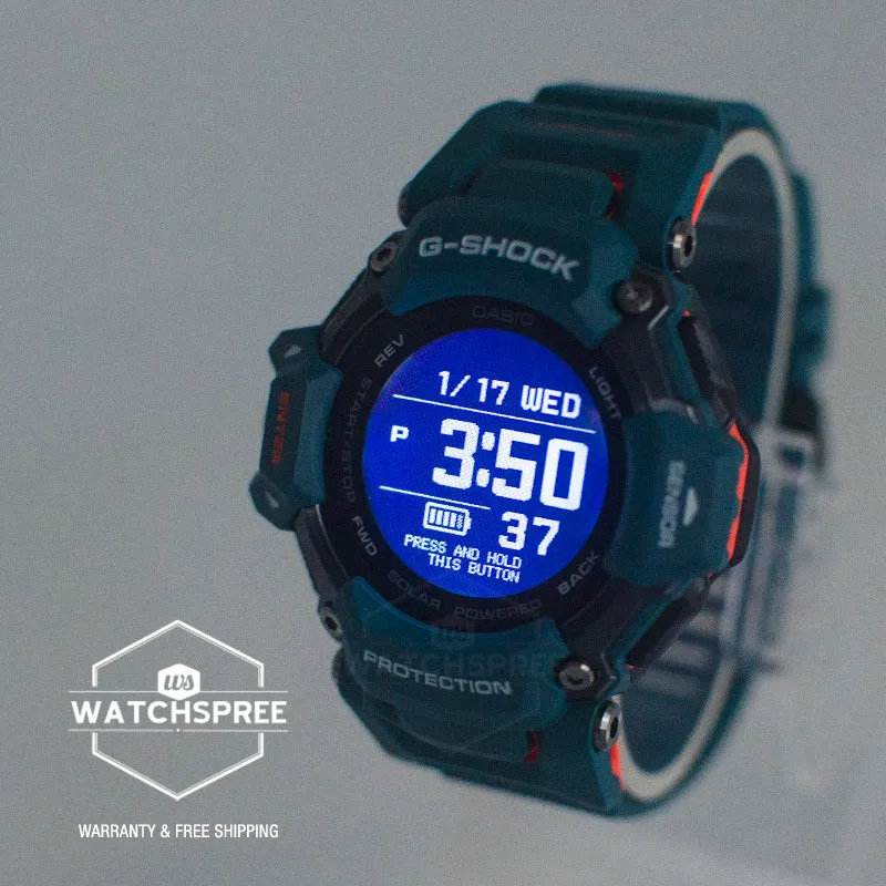 Casio G-Shock GBD-H2000 Lineup G-SQUAD Bluetooth® Tough Solar Multi-Sport Series Bio-Based Blue Resin Band Watch GBDH2000-2D GBD-H2000-2D GBD-H2000-2