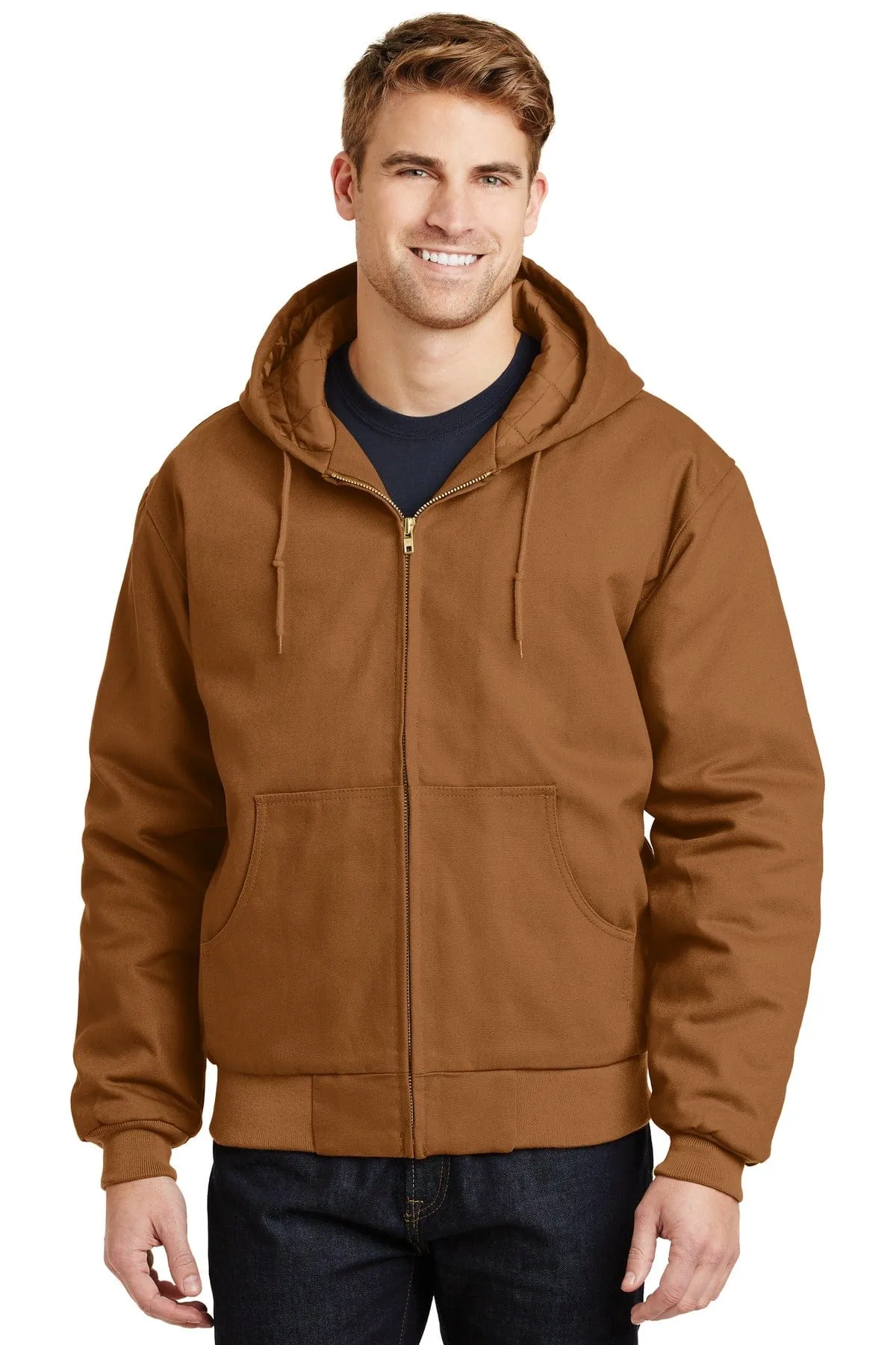 CornerStone Duck Cloth Hooded Work Jacket.  J763H