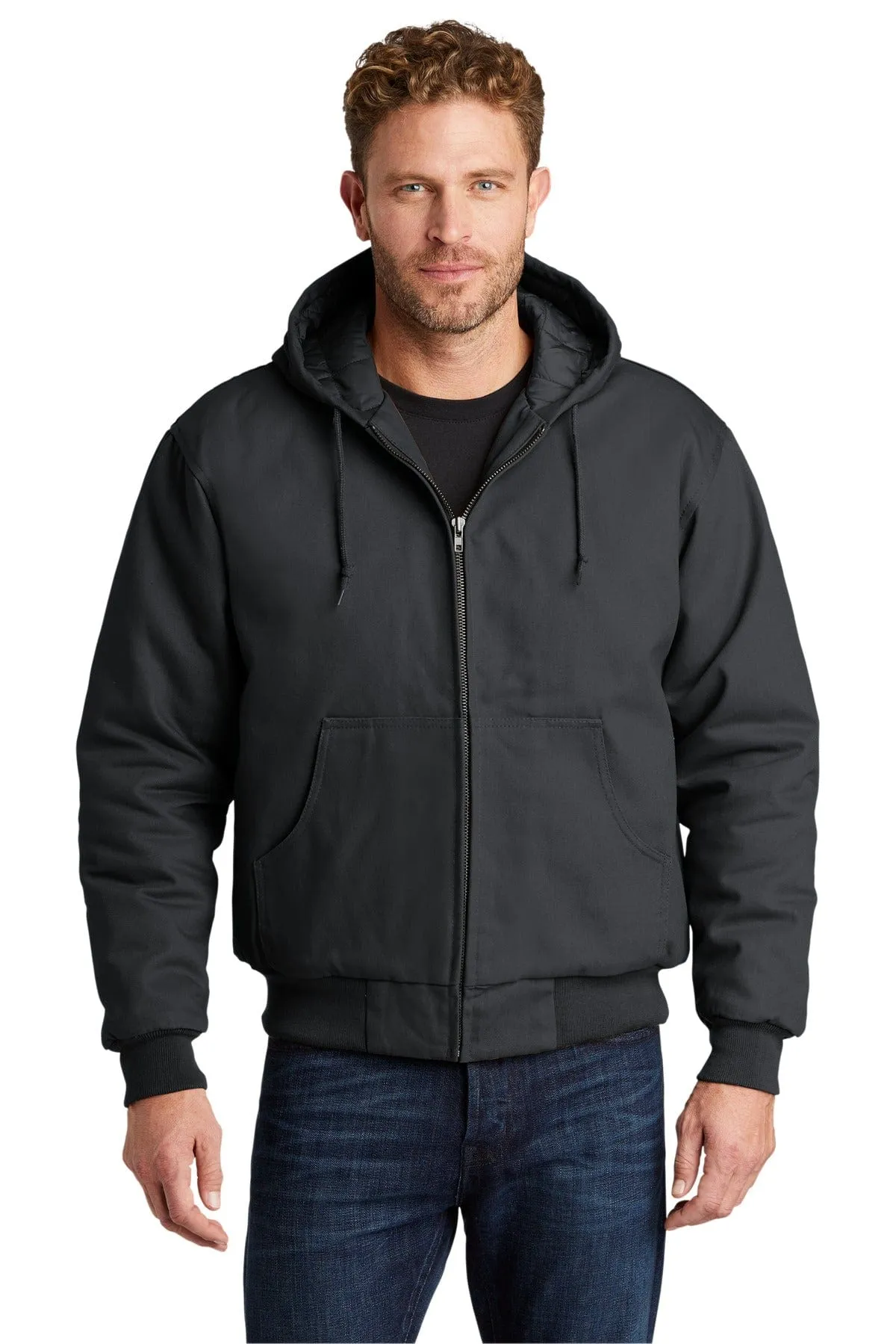 CornerStone Duck Cloth Hooded Work Jacket.  J763H