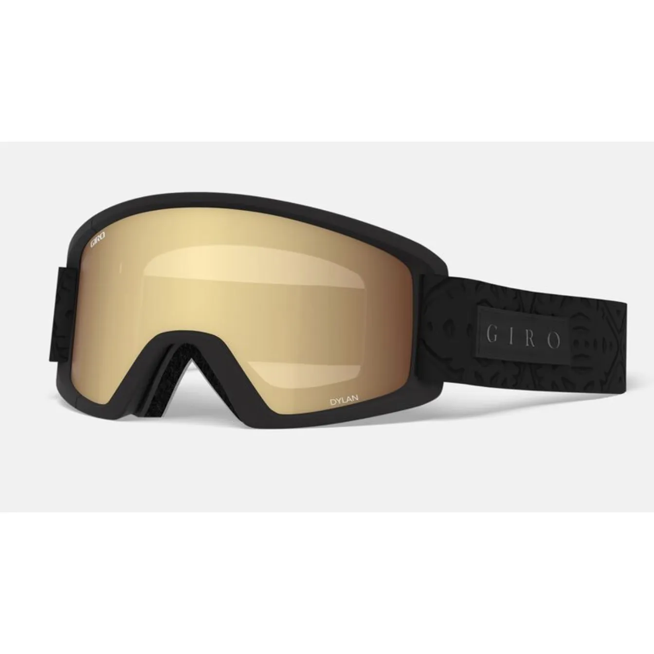 Giro Dylan Google Black Flake - Amber Gold/Yellow