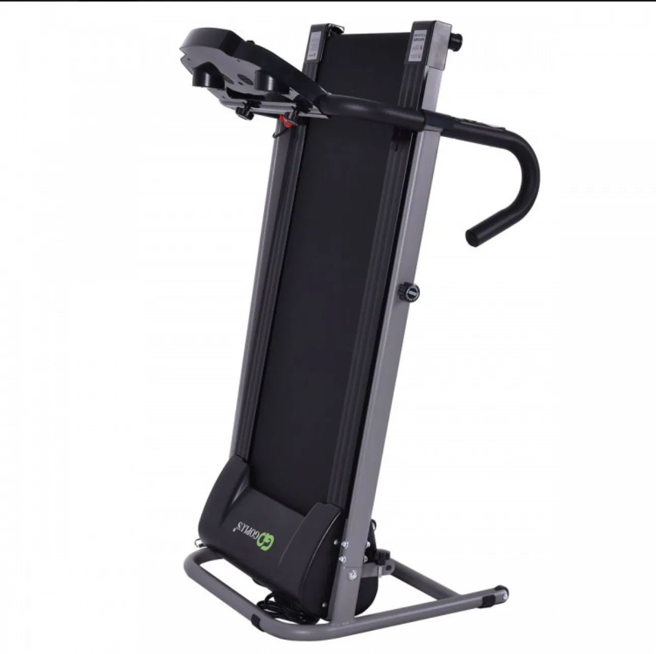 Heavy Duty Powerful Electric Foldable Treadmill With LCD Display | Heart Rate Sensor | Cup Holder, Device Holder | Safe Key, Nonslip Pad