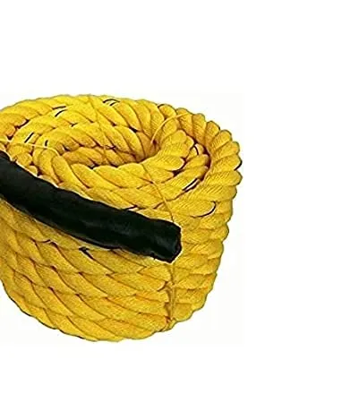 HyperTrex Strenght Training Battle Rope (5Meters - 100Meters) 32mm Thickness Exercise & Fitness Training Equipment Rope (5)