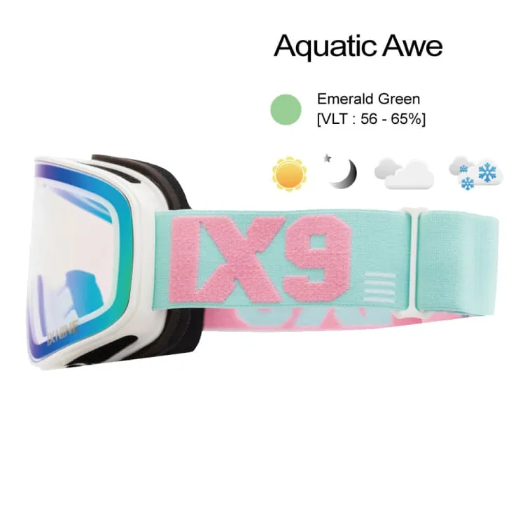 Ixnine IX3-22 Snow Goggles-AQUATIC AWE [Korean Brand]