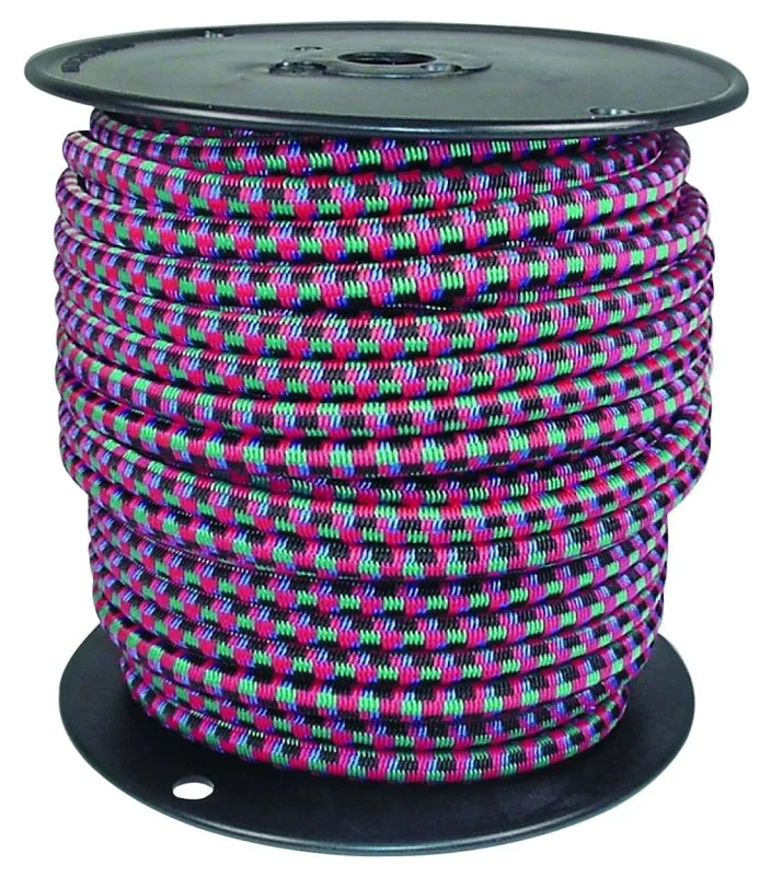 Keeper 06415 Bungee Cord, 5/16 in Dia, 125 ft L, Rubber :REEL: QUANTITY: 1