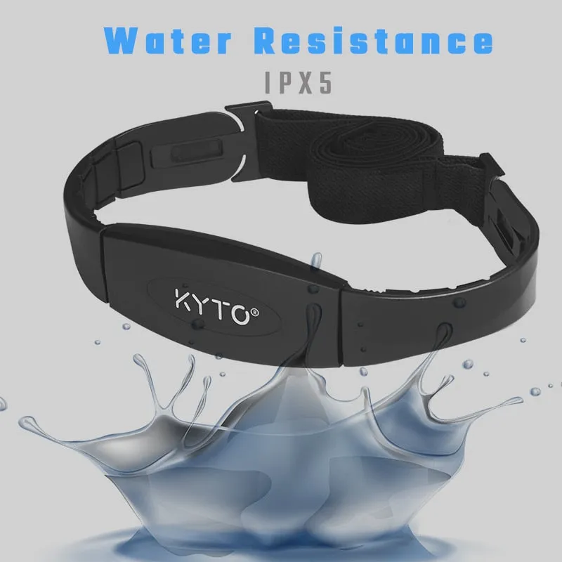 KYTO 5.3KHZ 5KHZ Non-Coded Heart Rate Transmitter Chest Strap Belt Sensor for Hometrainer Crosstrainer Treadmill Rowing Machine