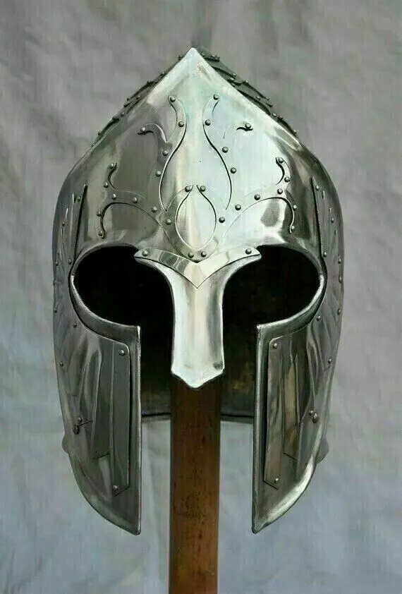 Medieval Helmet Armor Lotr Gondor Helmet LARP SCA Steel Collectible Viking helmet Decor