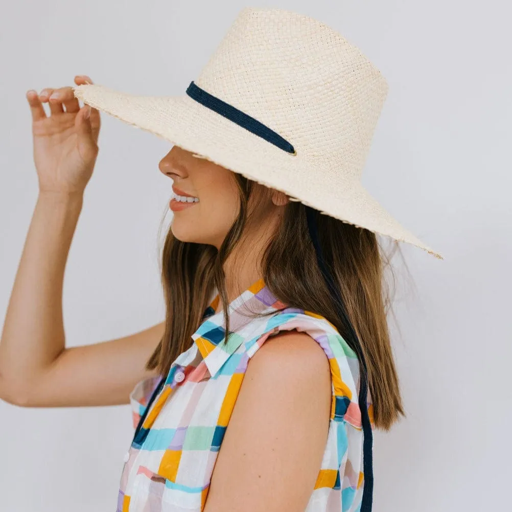 Miriam Wide Brimmed Palm Fringe Hat