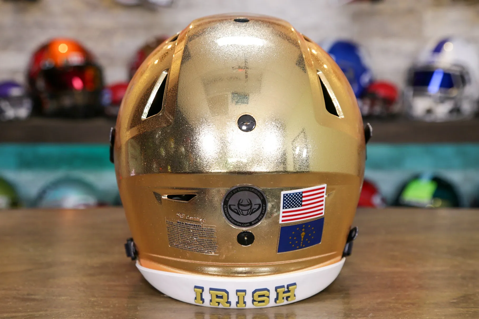 Notre Dame Fighting Irish Riddell SpeedFlex Helmet - GG Edition 00237