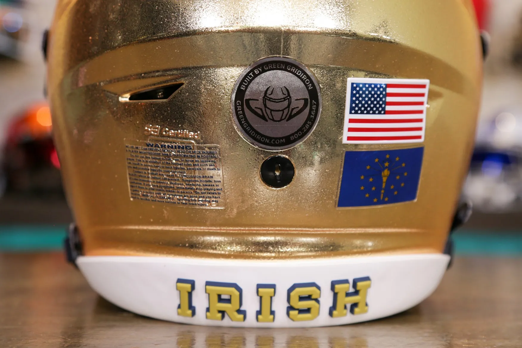 Notre Dame Fighting Irish Riddell SpeedFlex Helmet - GG Edition 00237