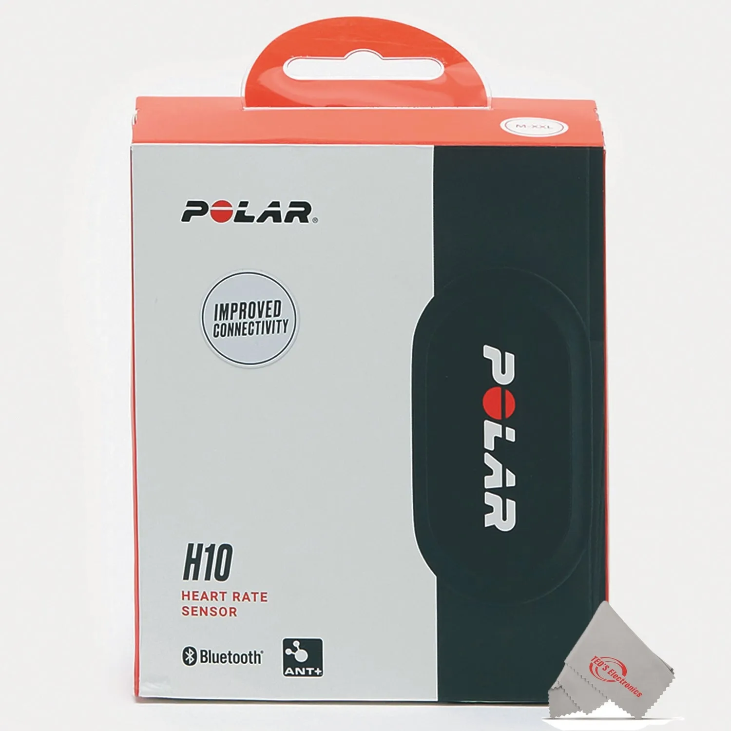 Polar Improved Connectivity H10 Heart Rate Sensor Monitor Bluetooth, ANT  Enabled for Sizes M-XXL