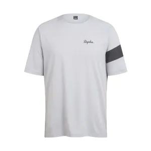 RAPHA Trail Technical Tshirt - MCA Light Grey/ Black