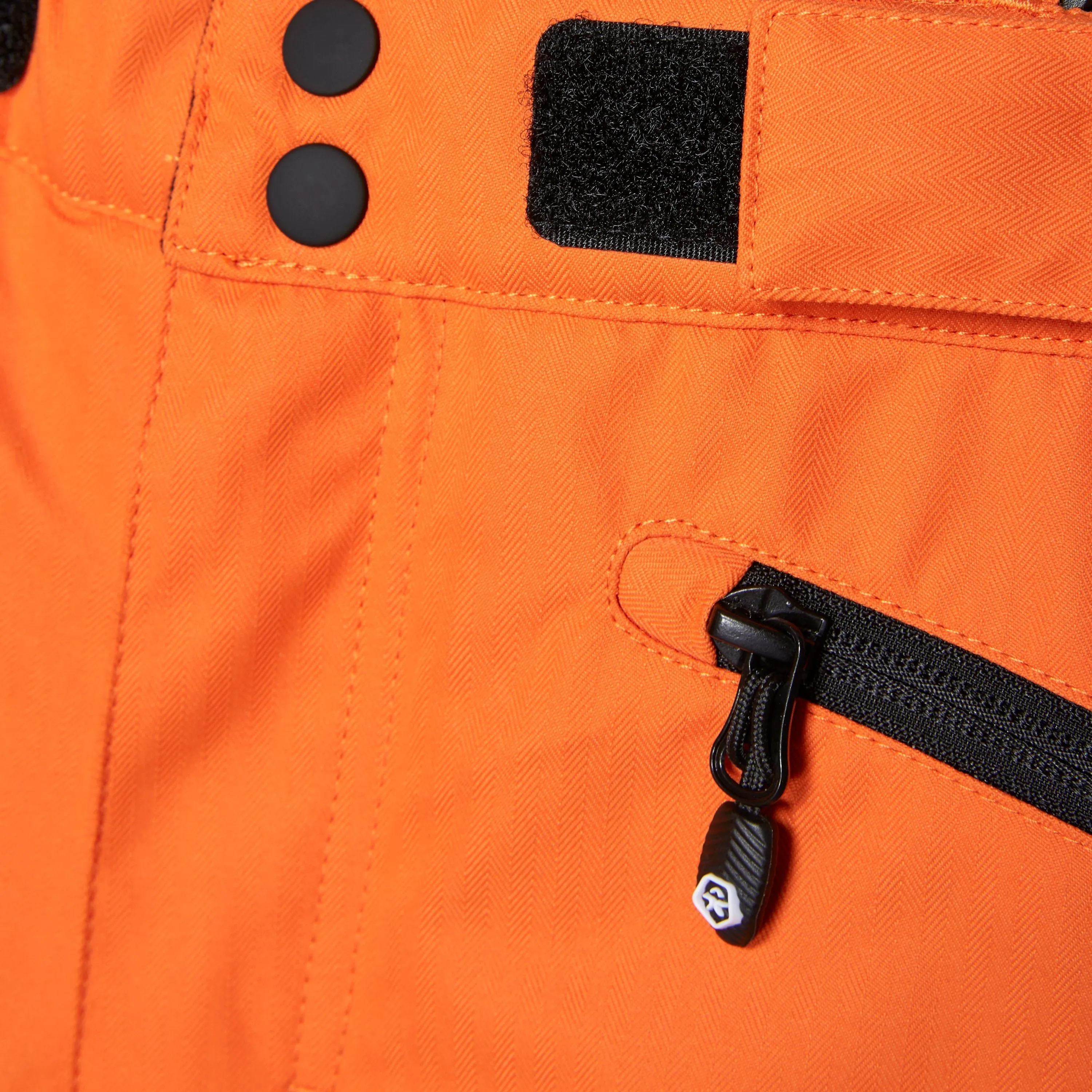 Ski Pants With Pockets - Orange