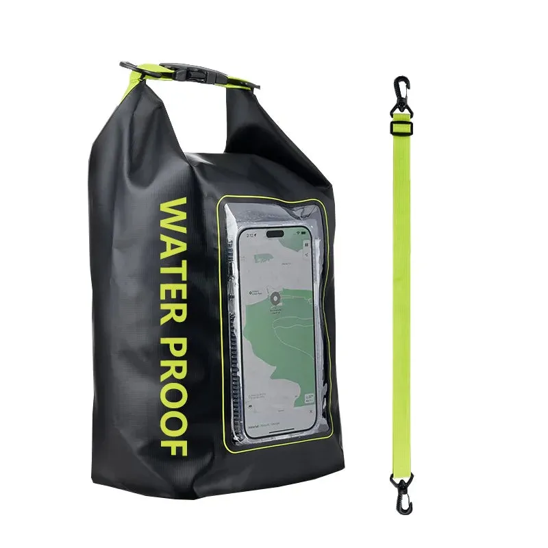 Waterproof Dry Bag With Transparent Phone Pocket - 5L Capacity for Swimming & Kayaking