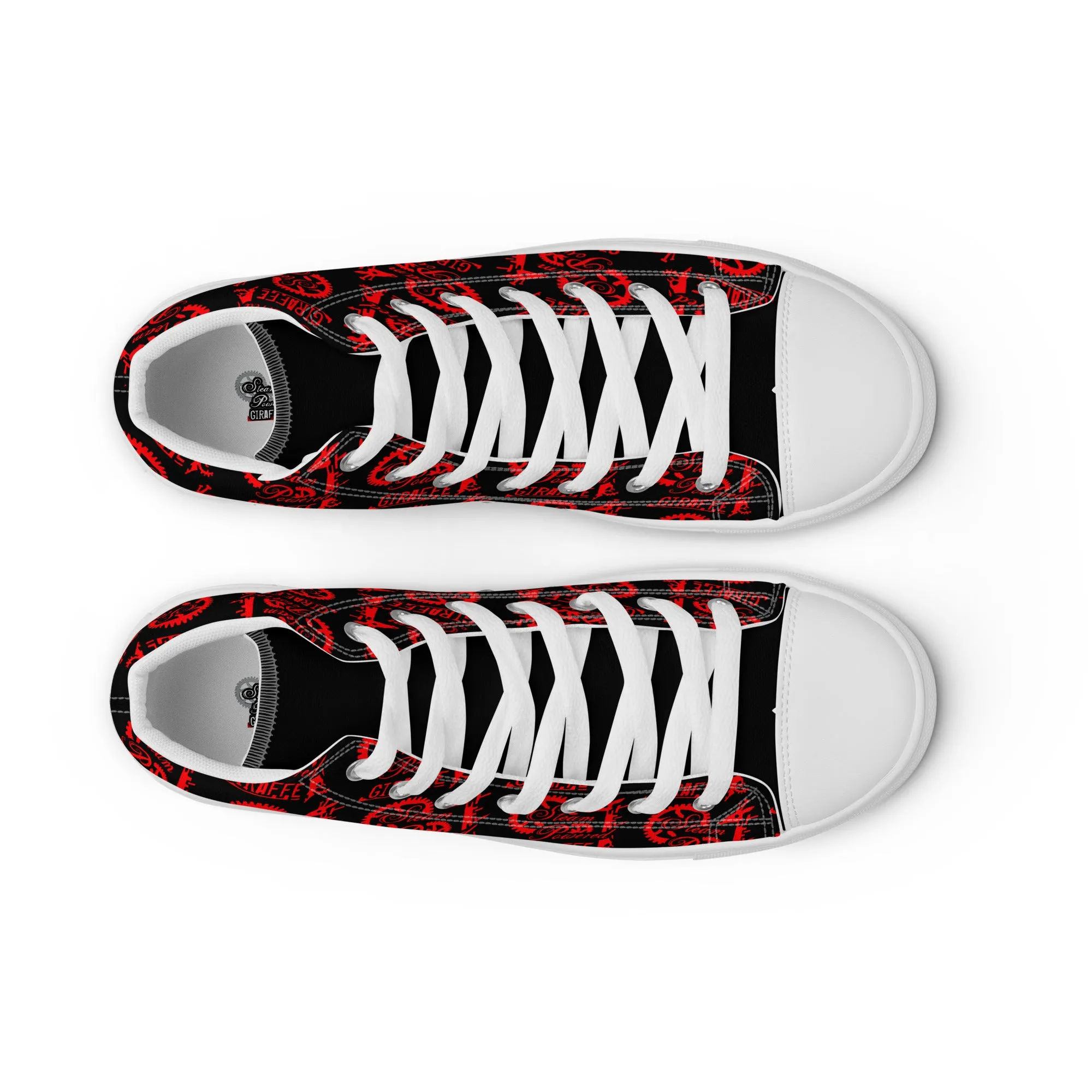 Women’s Black & Red SPG Logo High Top Shoes