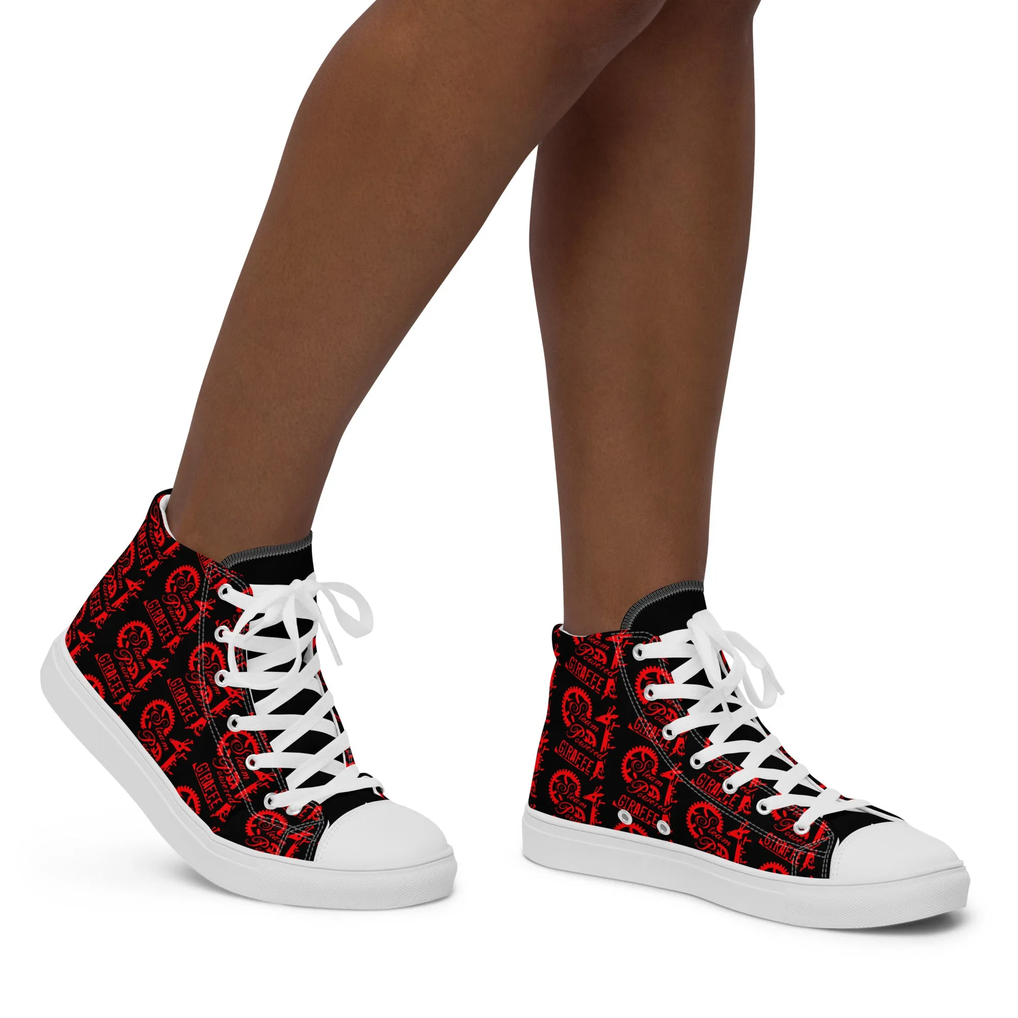 Women’s Black & Red SPG Logo High Top Shoes