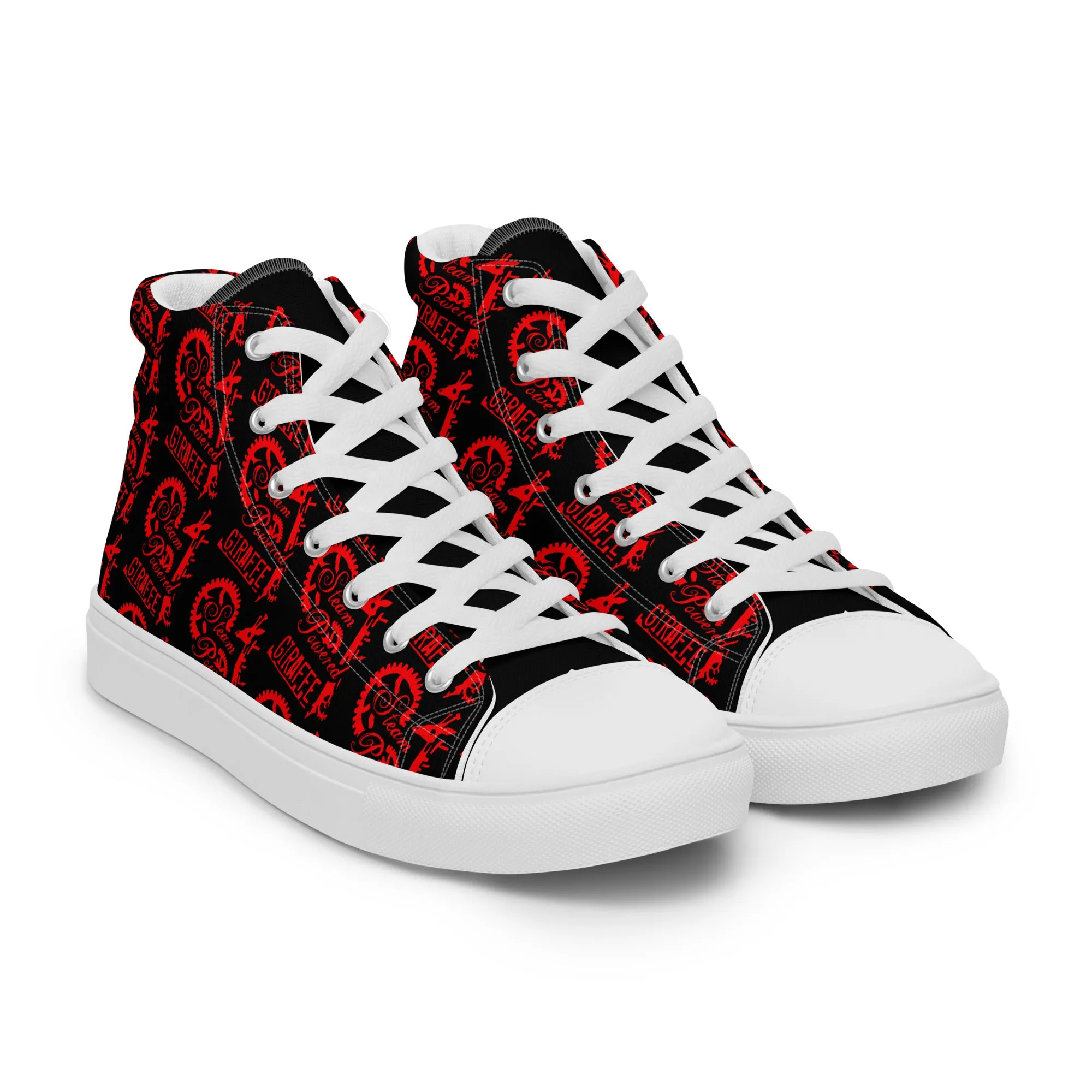 Women’s Black & Red SPG Logo High Top Shoes